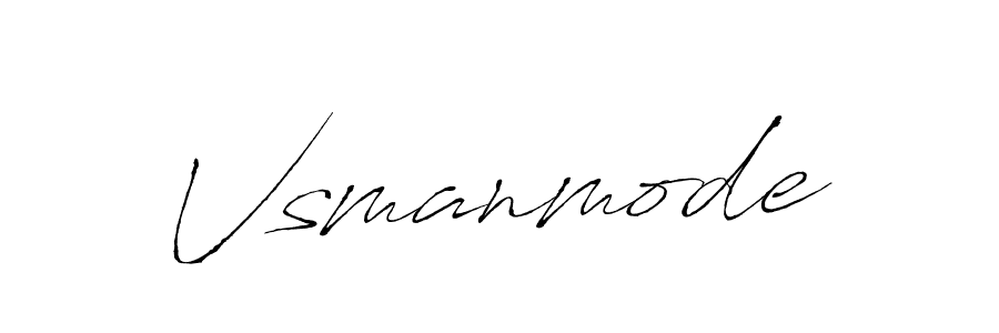 Vsmanmode stylish signature style. Best Handwritten Sign (Antro_Vectra) for my name. Handwritten Signature Collection Ideas for my name Vsmanmode. Vsmanmode signature style 6 images and pictures png