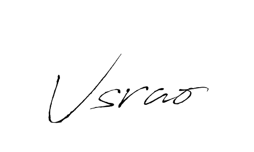 Vsrao stylish signature style. Best Handwritten Sign (Antro_Vectra) for my name. Handwritten Signature Collection Ideas for my name Vsrao. Vsrao signature style 6 images and pictures png