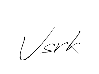 Use a signature maker to create a handwritten signature online. With this signature software, you can design (Antro_Vectra) your own signature for name Vsrk. Vsrk signature style 6 images and pictures png