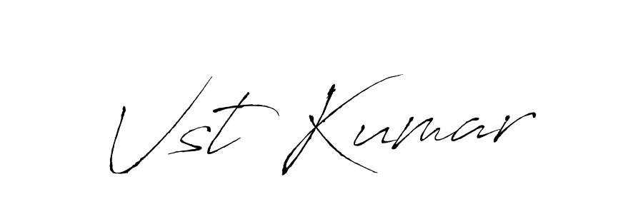 You should practise on your own different ways (Antro_Vectra) to write your name (Vst Kumar) in signature. don't let someone else do it for you. Vst Kumar signature style 6 images and pictures png