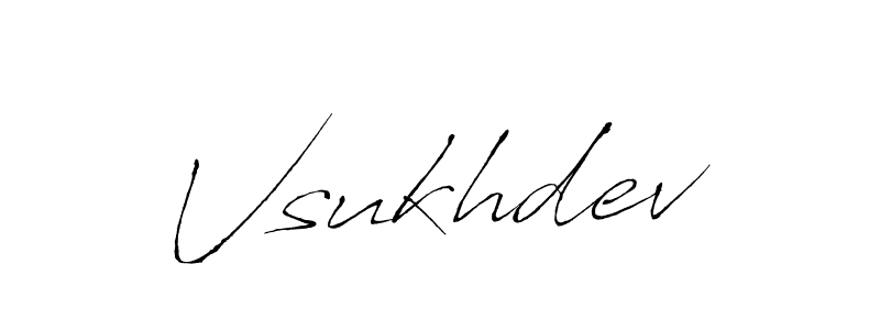How to Draw Vsukhdev signature style? Antro_Vectra is a latest design signature styles for name Vsukhdev. Vsukhdev signature style 6 images and pictures png