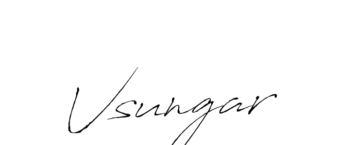 Create a beautiful signature design for name Vsungar. With this signature (Antro_Vectra) fonts, you can make a handwritten signature for free. Vsungar signature style 6 images and pictures png