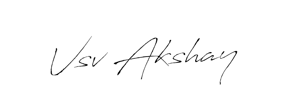 It looks lik you need a new signature style for name Vsv Akshay. Design unique handwritten (Antro_Vectra) signature with our free signature maker in just a few clicks. Vsv Akshay signature style 6 images and pictures png