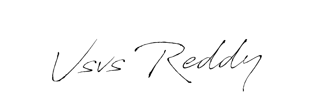 It looks lik you need a new signature style for name Vsvs Reddy. Design unique handwritten (Antro_Vectra) signature with our free signature maker in just a few clicks. Vsvs Reddy signature style 6 images and pictures png