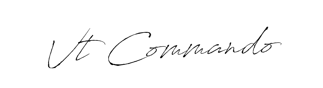 Also we have Vt Commando name is the best signature style. Create professional handwritten signature collection using Antro_Vectra autograph style. Vt Commando signature style 6 images and pictures png