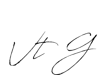 Use a signature maker to create a handwritten signature online. With this signature software, you can design (Antro_Vectra) your own signature for name Vt G. Vt G signature style 6 images and pictures png
