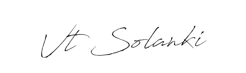 Also You can easily find your signature by using the search form. We will create Vt Solanki name handwritten signature images for you free of cost using Antro_Vectra sign style. Vt Solanki signature style 6 images and pictures png