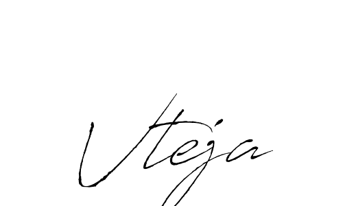 Also we have Vteja name is the best signature style. Create professional handwritten signature collection using Antro_Vectra autograph style. Vteja signature style 6 images and pictures png