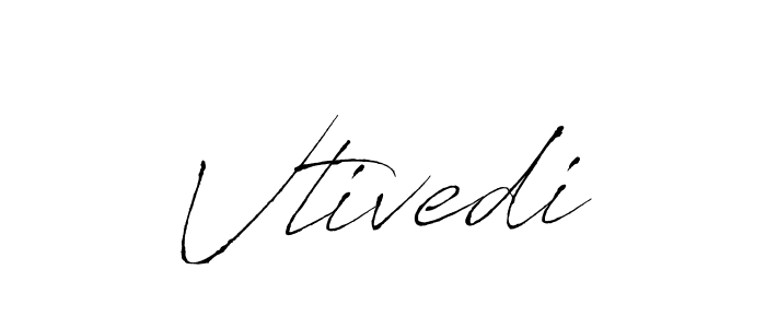 Create a beautiful signature design for name Vtivedi. With this signature (Antro_Vectra) fonts, you can make a handwritten signature for free. Vtivedi signature style 6 images and pictures png