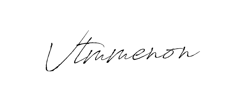 Also we have Vtmmenon name is the best signature style. Create professional handwritten signature collection using Antro_Vectra autograph style. Vtmmenon signature style 6 images and pictures png