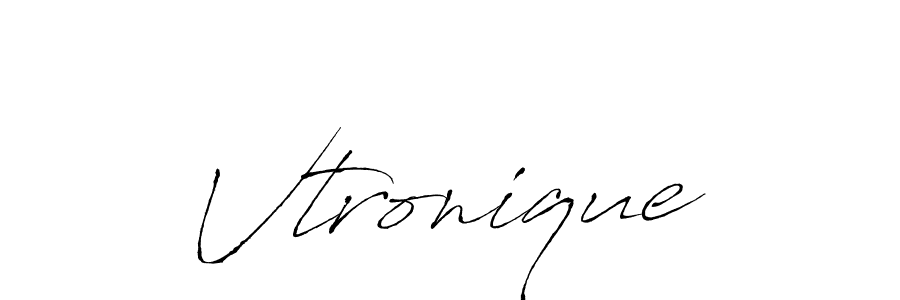 Create a beautiful signature design for name Vtronique. With this signature (Antro_Vectra) fonts, you can make a handwritten signature for free. Vtronique signature style 6 images and pictures png