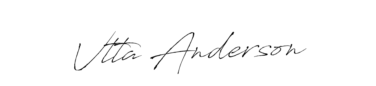 if you are searching for the best signature style for your name Vtta Anderson. so please give up your signature search. here we have designed multiple signature styles  using Antro_Vectra. Vtta Anderson signature style 6 images and pictures png