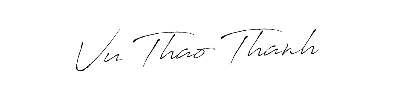 Use a signature maker to create a handwritten signature online. With this signature software, you can design (Antro_Vectra) your own signature for name Vu Thao Thanh. Vu Thao Thanh signature style 6 images and pictures png