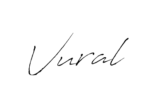 Similarly Antro_Vectra is the best handwritten signature design. Signature creator online .You can use it as an online autograph creator for name Vural. Vural signature style 6 images and pictures png