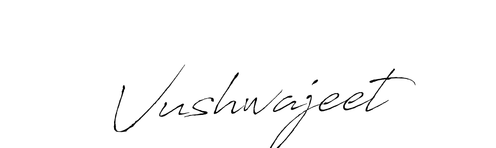 Create a beautiful signature design for name Vushwajeet. With this signature (Antro_Vectra) fonts, you can make a handwritten signature for free. Vushwajeet signature style 6 images and pictures png