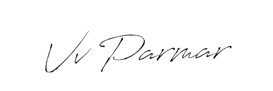 It looks lik you need a new signature style for name Vv Parmar. Design unique handwritten (Antro_Vectra) signature with our free signature maker in just a few clicks. Vv Parmar signature style 6 images and pictures png