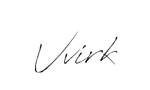 Create a beautiful signature design for name Vvirk. With this signature (Antro_Vectra) fonts, you can make a handwritten signature for free. Vvirk signature style 6 images and pictures png