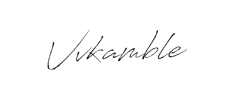 How to make Vvkamble name signature. Use Antro_Vectra style for creating short signs online. This is the latest handwritten sign. Vvkamble signature style 6 images and pictures png