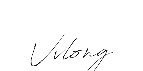 Make a beautiful signature design for name Vvlong. With this signature (Antro_Vectra) style, you can create a handwritten signature for free. Vvlong signature style 6 images and pictures png