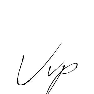 Vvp stylish signature style. Best Handwritten Sign (Antro_Vectra) for my name. Handwritten Signature Collection Ideas for my name Vvp. Vvp signature style 6 images and pictures png