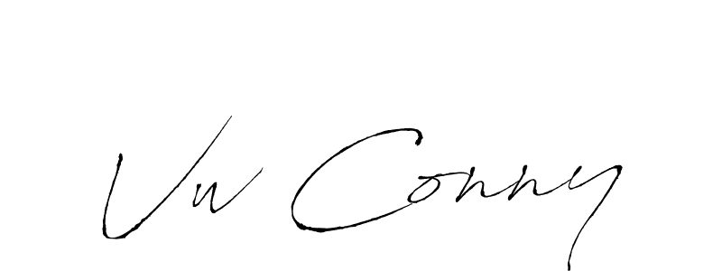 if you are searching for the best signature style for your name Vw Conny. so please give up your signature search. here we have designed multiple signature styles  using Antro_Vectra. Vw Conny signature style 6 images and pictures png