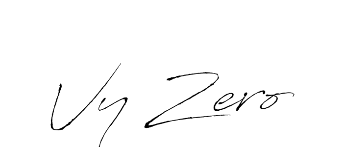 The best way (Antro_Vectra) to make a short signature is to pick only two or three words in your name. The name Vy Zero include a total of six letters. For converting this name. Vy Zero signature style 6 images and pictures png