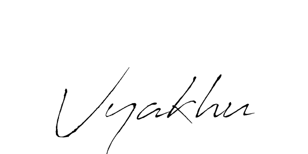 Also You can easily find your signature by using the search form. We will create Vyakhu name handwritten signature images for you free of cost using Antro_Vectra sign style. Vyakhu signature style 6 images and pictures png
