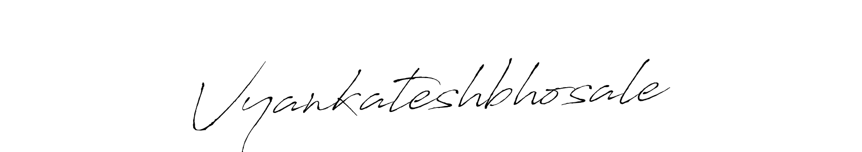 How to make Vyankateshbhosale name signature. Use Antro_Vectra style for creating short signs online. This is the latest handwritten sign. Vyankateshbhosale signature style 6 images and pictures png