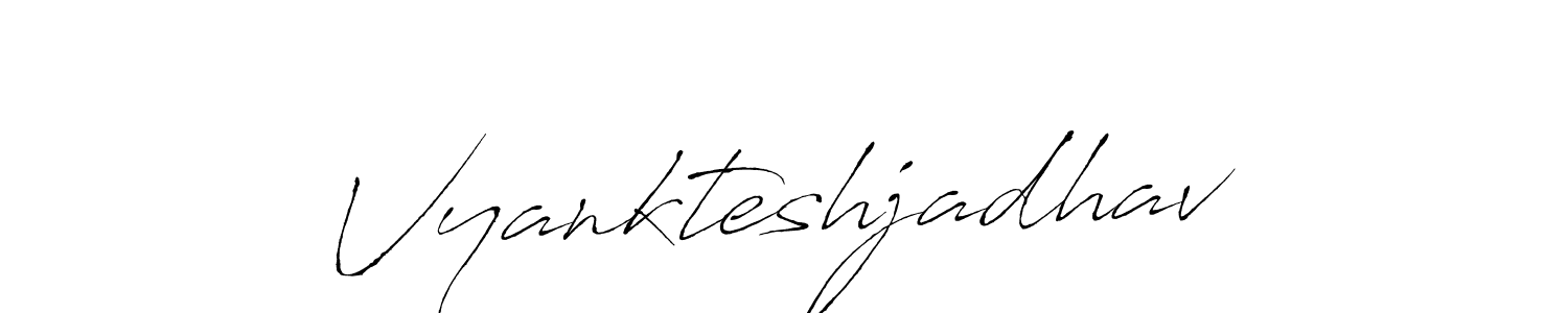 Design your own signature with our free online signature maker. With this signature software, you can create a handwritten (Antro_Vectra) signature for name Vyankteshjadhav. Vyankteshjadhav signature style 6 images and pictures png