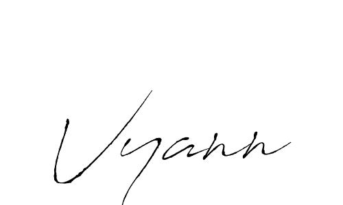 Make a beautiful signature design for name Vyann. With this signature (Antro_Vectra) style, you can create a handwritten signature for free. Vyann signature style 6 images and pictures png