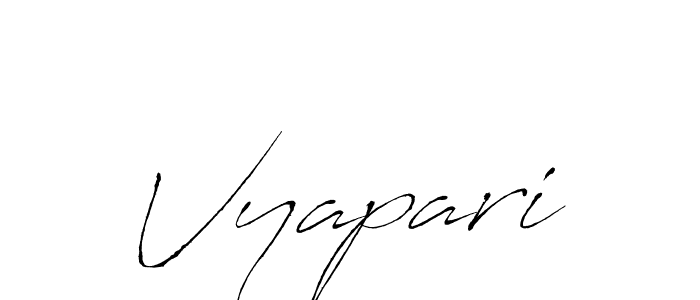 The best way (Antro_Vectra) to make a short signature is to pick only two or three words in your name. The name Vyapari include a total of six letters. For converting this name. Vyapari signature style 6 images and pictures png