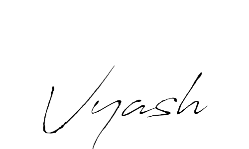 The best way (Antro_Vectra) to make a short signature is to pick only two or three words in your name. The name Vyash include a total of six letters. For converting this name. Vyash signature style 6 images and pictures png