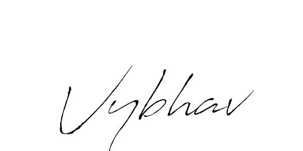 Create a beautiful signature design for name Vybhav. With this signature (Antro_Vectra) fonts, you can make a handwritten signature for free. Vybhav signature style 6 images and pictures png