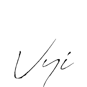 Also You can easily find your signature by using the search form. We will create Vyi name handwritten signature images for you free of cost using Antro_Vectra sign style. Vyi signature style 6 images and pictures png