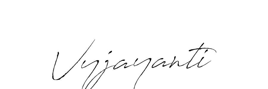 Vyjayanti stylish signature style. Best Handwritten Sign (Antro_Vectra) for my name. Handwritten Signature Collection Ideas for my name Vyjayanti. Vyjayanti signature style 6 images and pictures png