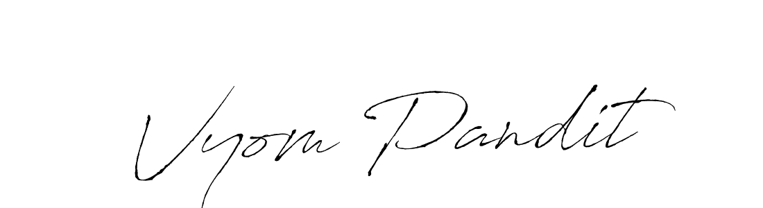 Make a beautiful signature design for name Vyom Pandit. Use this online signature maker to create a handwritten signature for free. Vyom Pandit signature style 6 images and pictures png