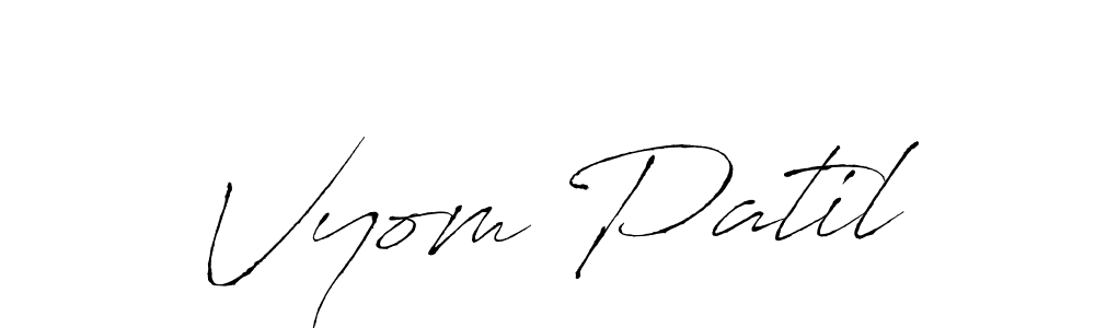 Best and Professional Signature Style for Vyom Patil. Antro_Vectra Best Signature Style Collection. Vyom Patil signature style 6 images and pictures png