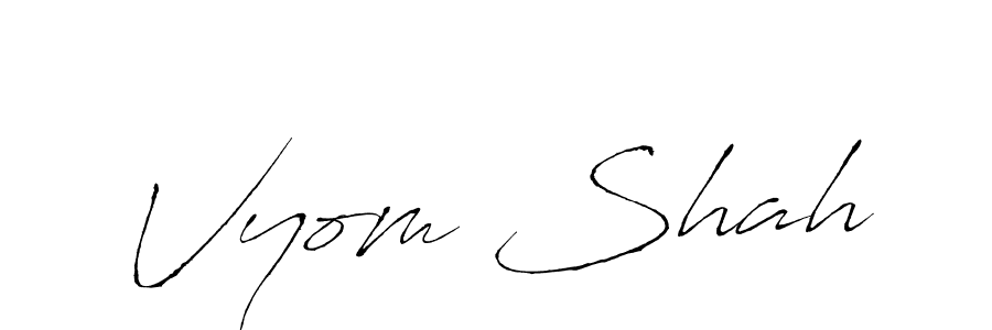 Make a beautiful signature design for name Vyom Shah. Use this online signature maker to create a handwritten signature for free. Vyom Shah signature style 6 images and pictures png