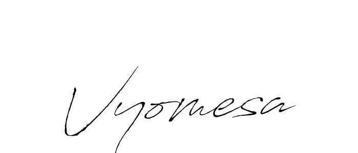 It looks lik you need a new signature style for name Vyomesa. Design unique handwritten (Antro_Vectra) signature with our free signature maker in just a few clicks. Vyomesa signature style 6 images and pictures png
