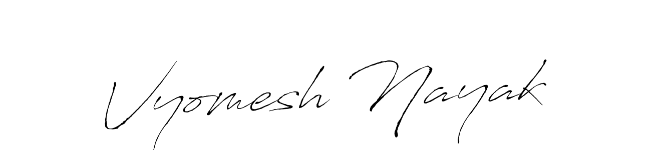 It looks lik you need a new signature style for name Vyomesh Nayak. Design unique handwritten (Antro_Vectra) signature with our free signature maker in just a few clicks. Vyomesh Nayak signature style 6 images and pictures png