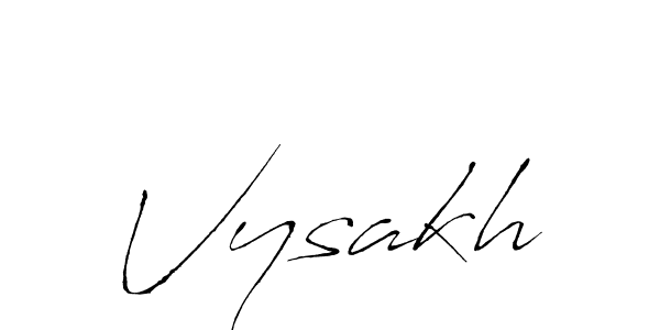 Design your own signature with our free online signature maker. With this signature software, you can create a handwritten (Antro_Vectra) signature for name Vysakh. Vysakh signature style 6 images and pictures png