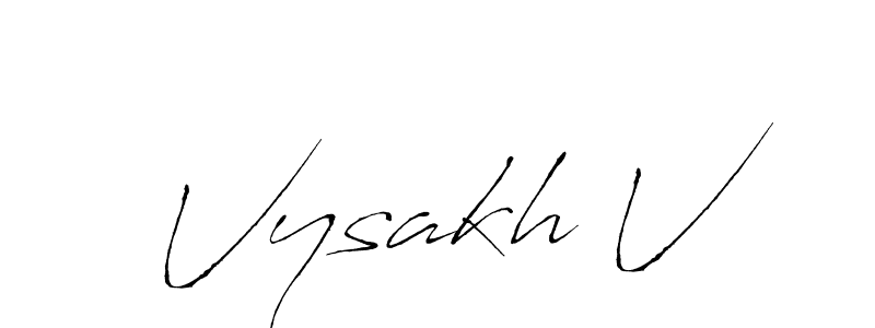 if you are searching for the best signature style for your name Vysakh V. so please give up your signature search. here we have designed multiple signature styles  using Antro_Vectra. Vysakh V signature style 6 images and pictures png