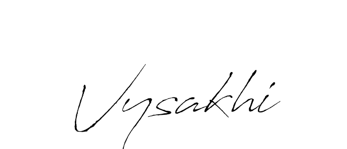 How to make Vysakhi signature? Antro_Vectra is a professional autograph style. Create handwritten signature for Vysakhi name. Vysakhi signature style 6 images and pictures png