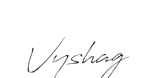 Also You can easily find your signature by using the search form. We will create Vyshag name handwritten signature images for you free of cost using Antro_Vectra sign style. Vyshag signature style 6 images and pictures png