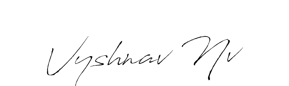 Make a beautiful signature design for name Vyshnav Nv. Use this online signature maker to create a handwritten signature for free. Vyshnav Nv signature style 6 images and pictures png