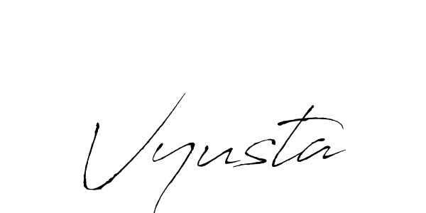Antro_Vectra is a professional signature style that is perfect for those who want to add a touch of class to their signature. It is also a great choice for those who want to make their signature more unique. Get Vyusta name to fancy signature for free. Vyusta signature style 6 images and pictures png