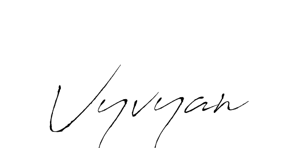 How to make Vyvyan signature? Antro_Vectra is a professional autograph style. Create handwritten signature for Vyvyan name. Vyvyan signature style 6 images and pictures png