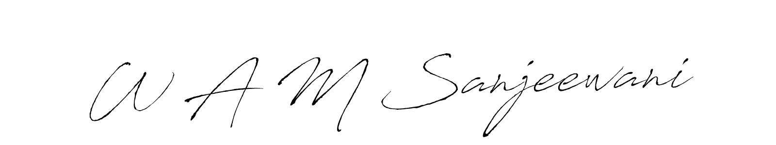 Here are the top 10 professional signature styles for the name W A M Sanjeewani. These are the best autograph styles you can use for your name. W A M Sanjeewani signature style 6 images and pictures png