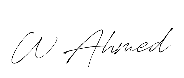 Once you've used our free online signature maker to create your best signature Antro_Vectra style, it's time to enjoy all of the benefits that W Ahmed name signing documents. W Ahmed signature style 6 images and pictures png