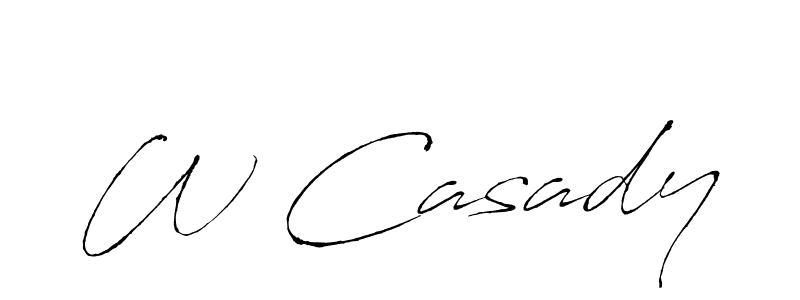 Make a beautiful signature design for name W Casady. With this signature (Antro_Vectra) style, you can create a handwritten signature for free. W Casady signature style 6 images and pictures png